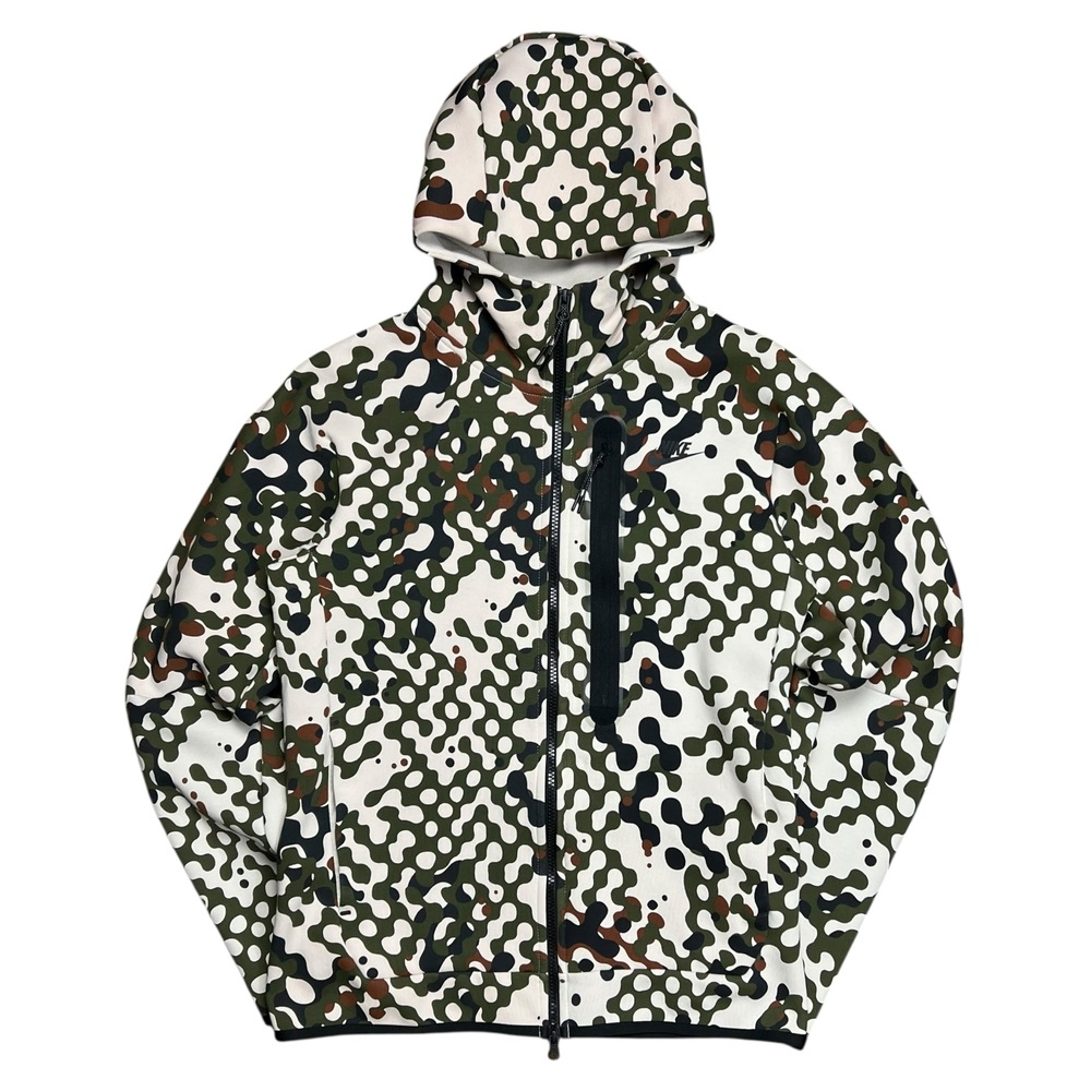 Nike Sportswear Tech Fleece React Camo Full-Zip Hoodie - S